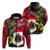 Vanuatu Christmas Joyeux Nol Santas God Yumi Hoodie LT2 Zip Hoodie PURPLE - Polynesian Pride