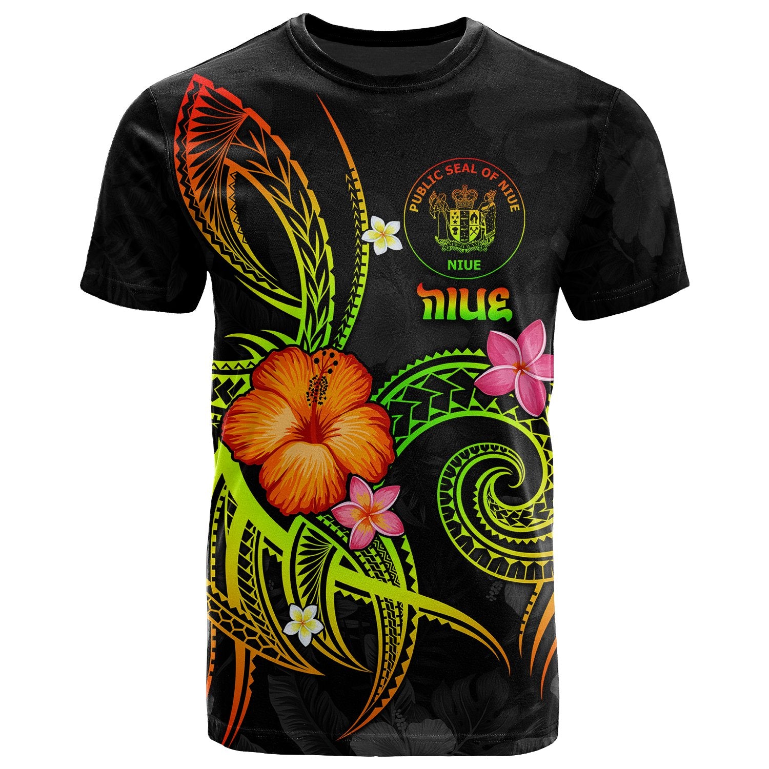 Niue Polynesian T Shirt Legend of Niue (Reggae) Unisex Art - Polynesian Pride