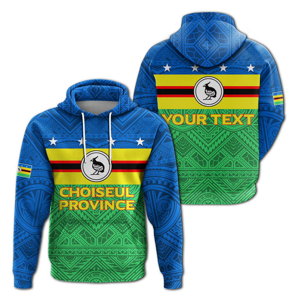 Custom Solomon Islands Choiseul Province Hoodie Tribal Pattern LT12 Unisex Green - Polynesian Pride