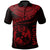 Tonga Polynesian Polo Shirt Tonga Waves (Red) Unisex Black - Polynesian Pride