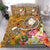 Fiji Bedding Set - Turtle Plumeria (Gold) Gold - Polynesian Pride