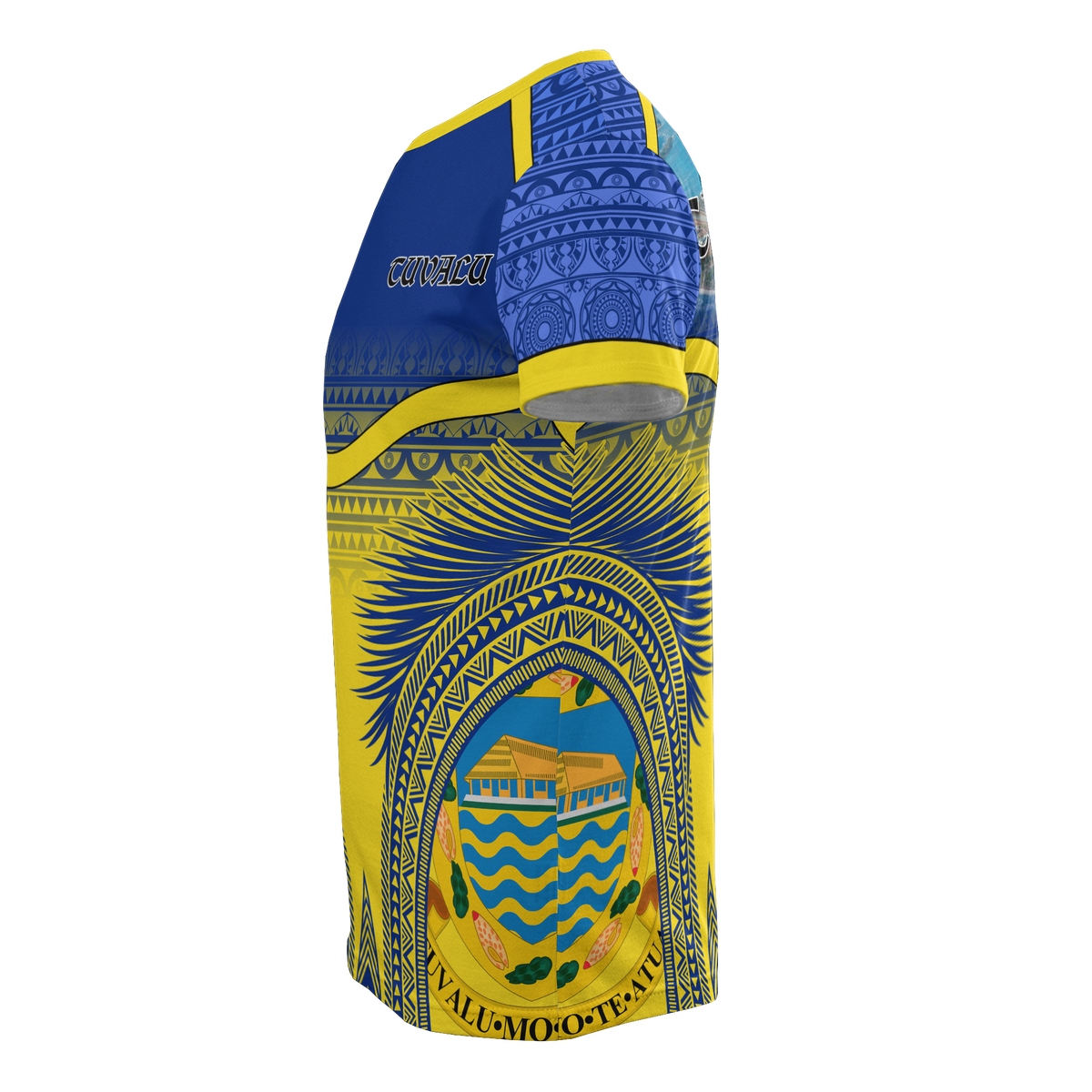 Tuvalu T Shirt Tuvaluan Flag Coat of Arms Coconut Leaves - Polynesian Pride