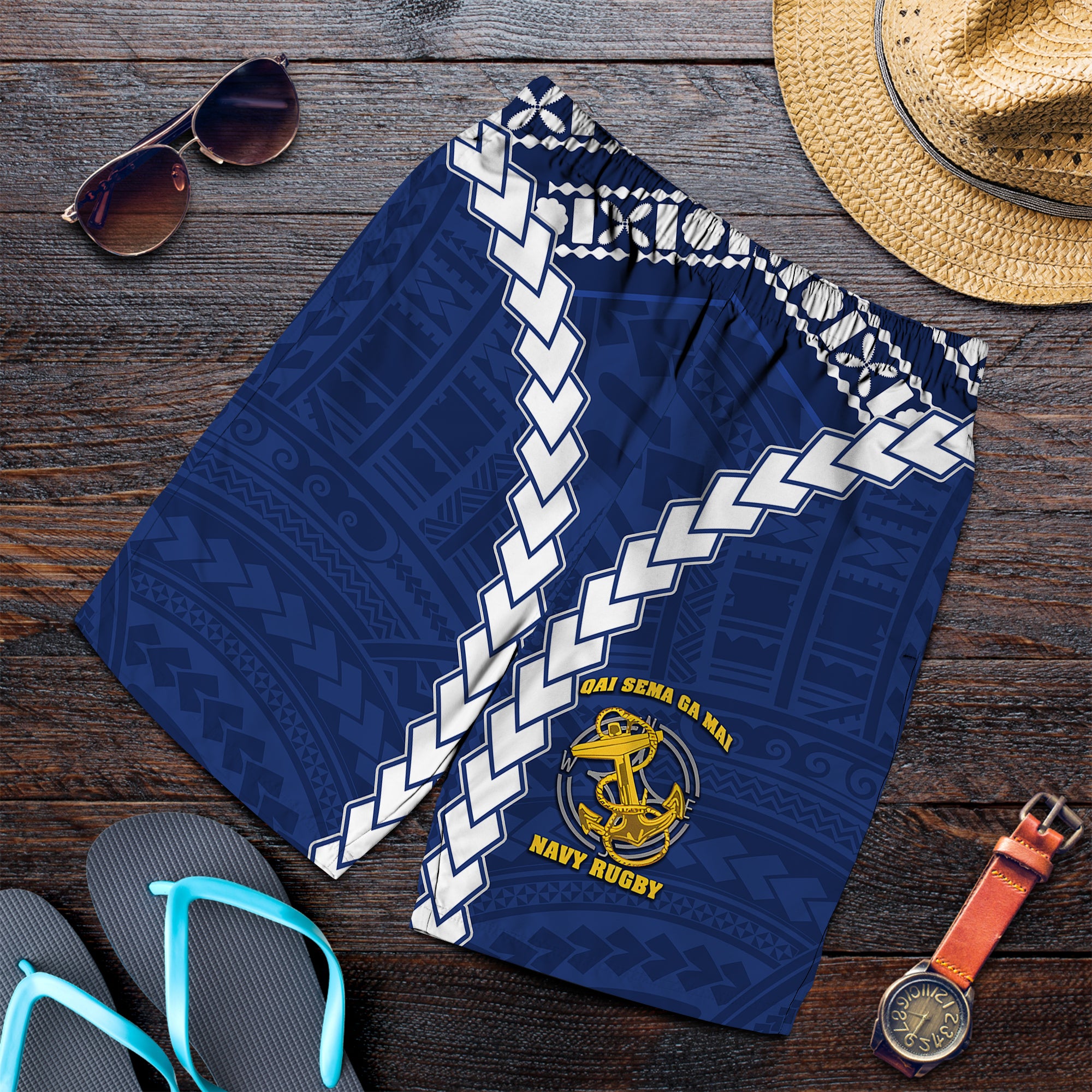 FIji Navy Shorts LT13 Navy Blue - Polynesian Pride