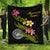 American Samoa Polynesian Quilt - Plumeria Tribal Black - Polynesian Pride