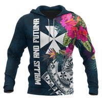 Wallisnd Futuna Hoodie Summer Vibes Unisex Blue - Polynesian Pride