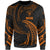 Niue Polynesian Sweater - Orange Tribal Wave Unisex Orange - Polynesian Pride