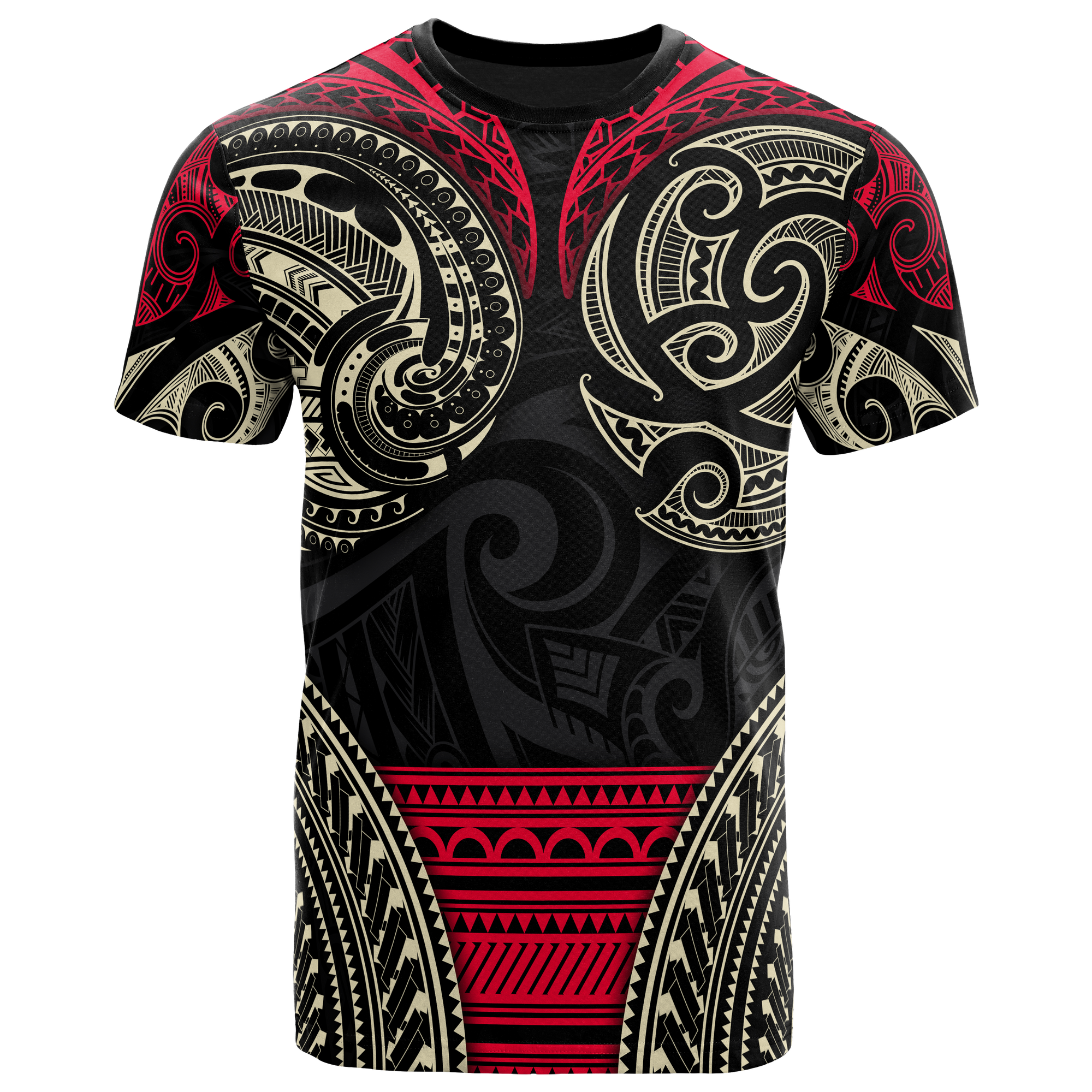 Polynesian Maori T Shirt Patterns Unisex Black - Polynesian Pride