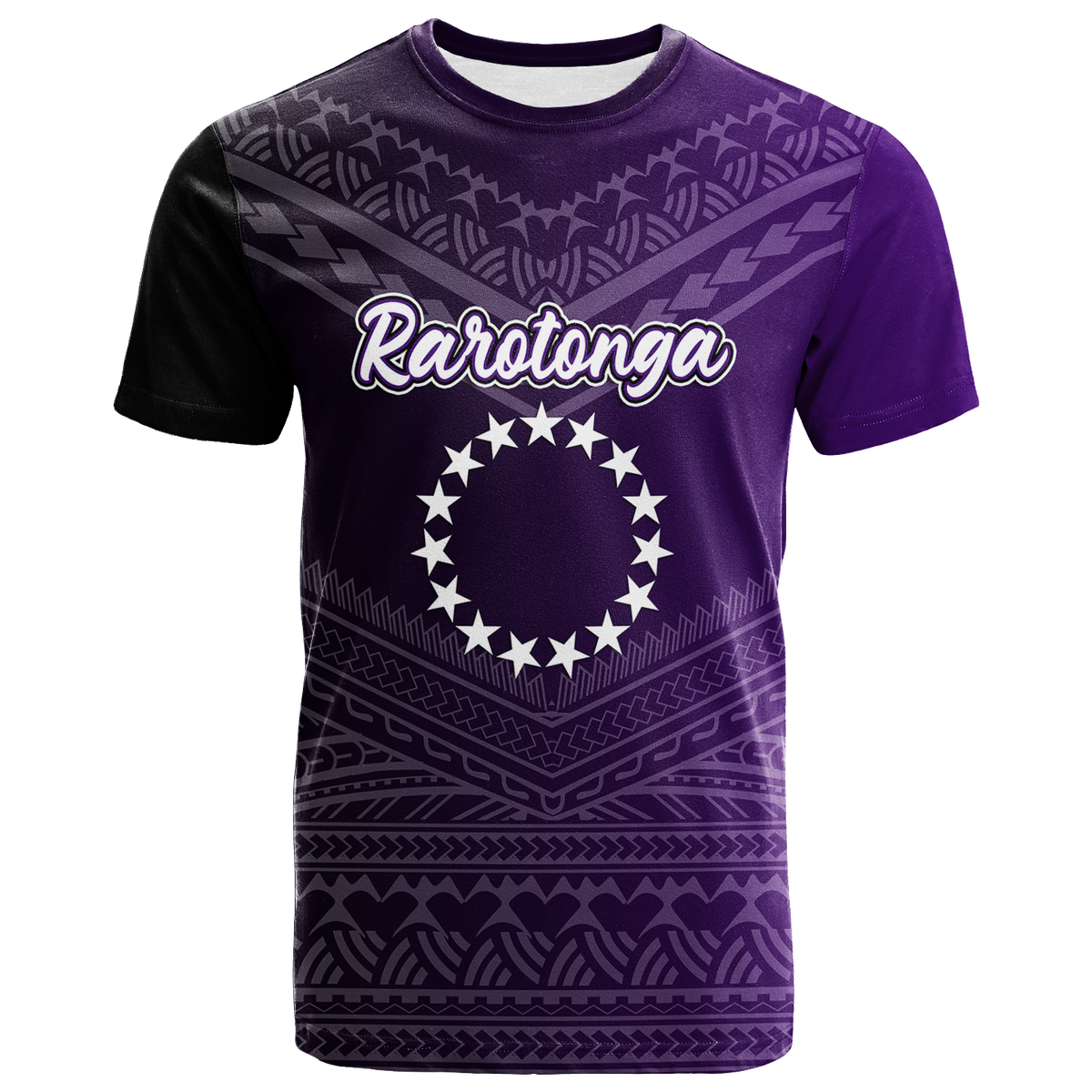Custom Rarotonga Cook Islands Pride T Shirt LT12 Unisex Purple - Polynesian Pride