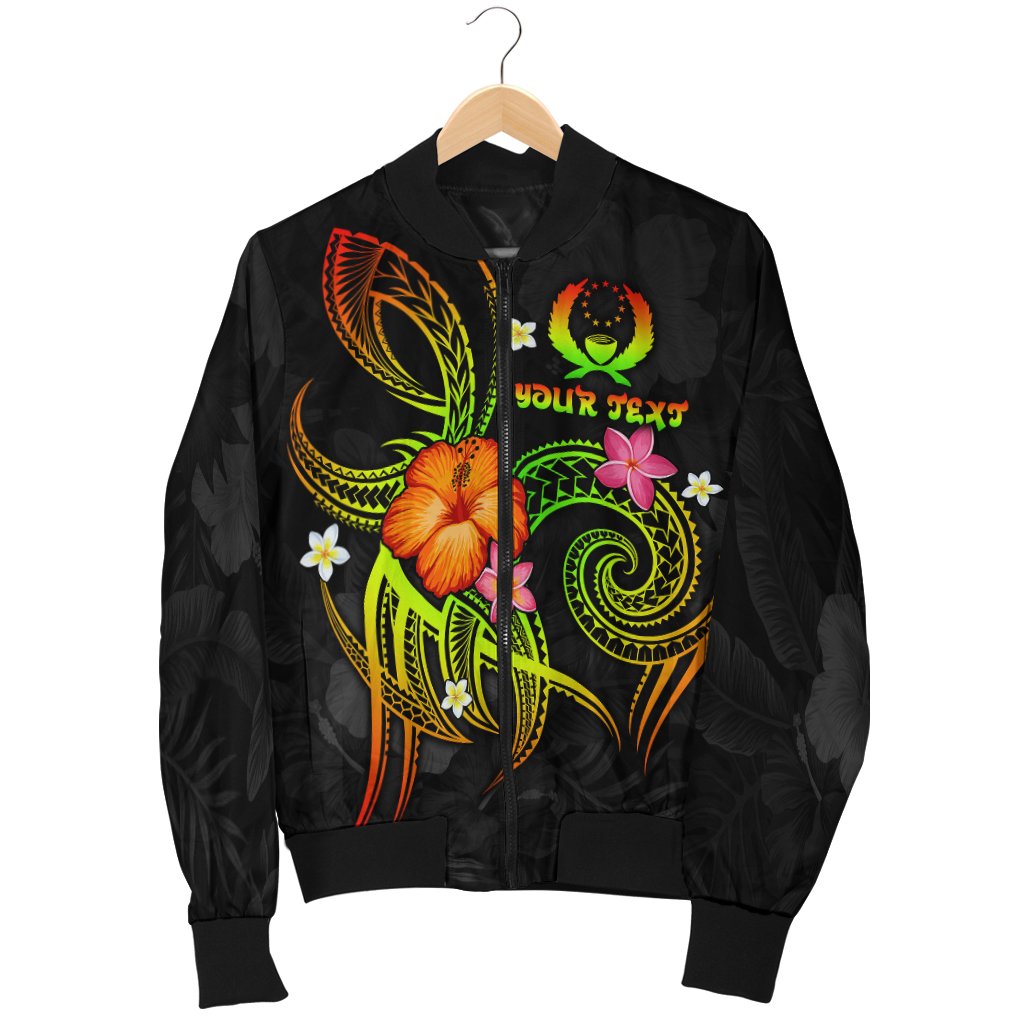 Pohnpei Polynesian Personalised Men's Bomber Jacket - Legend of Pohnpei (Reggae) - Polynesian Pride