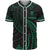 Tuvalu Polynesian Baseball Shirt - Green Tribal Wave Unisex Green - Polynesian Pride