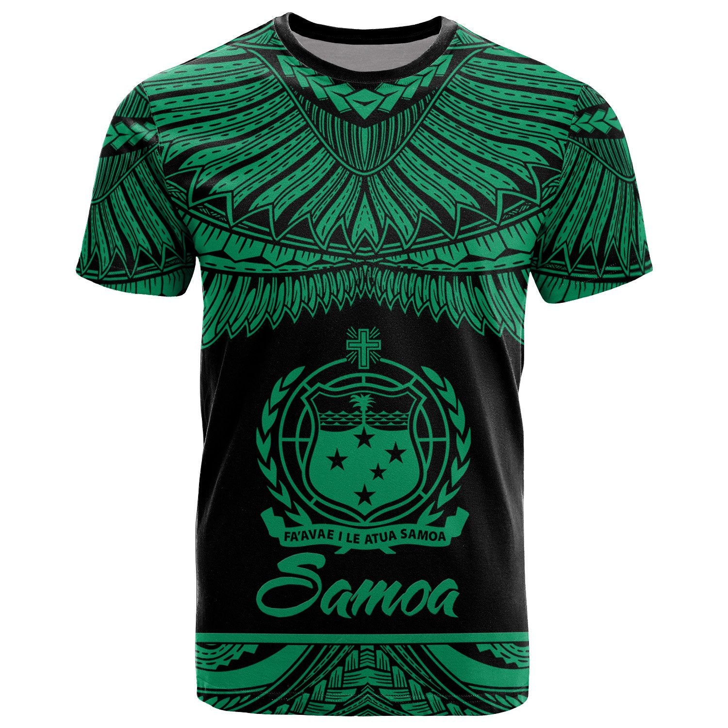 Samoa Polynesian T Shirt Samoa Pride Green Version Unisex Green - Polynesian Pride