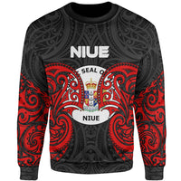 Niue Polynesian Sweater - Spirit Style Unisex Black - Polynesian Pride