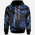 Hawaii Hoodie Polynesian Tattoo Blue Version Unisex Blue - Polynesian Pride