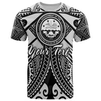Fsm Custom T Shirt White Seal with Polynesian Tattoo Unisex Art - Polynesian Pride