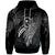 Chuuk Polynesian Zip Hoodie Legend White Version Unisex Black - Polynesian Pride