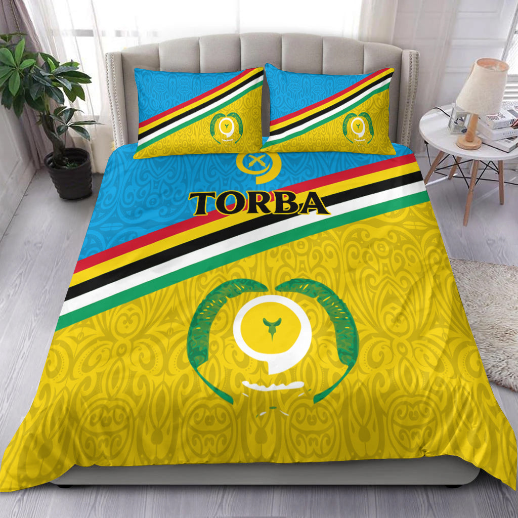 Vanuatu Torba Province Bedding Set - Flag Style - LT12 Blue - Polynesian Pride