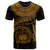 Polynesian Samoa T shirt Samoan Waves (Golden) Unisex Golden - Polynesian Pride