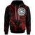 American Samoa Custom Hoodie Red Turtle Unisex Red - Polynesian Pride