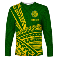 Leone High School Pride Long Sleeve Shirt - LT12 Unisex Green - Polynesian Pride
