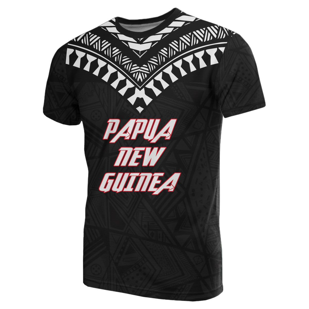 Papua New Guinea All Over T Shirt Papua New Guinea Flag Polynesian Tattoo Style - Polynesian Pride