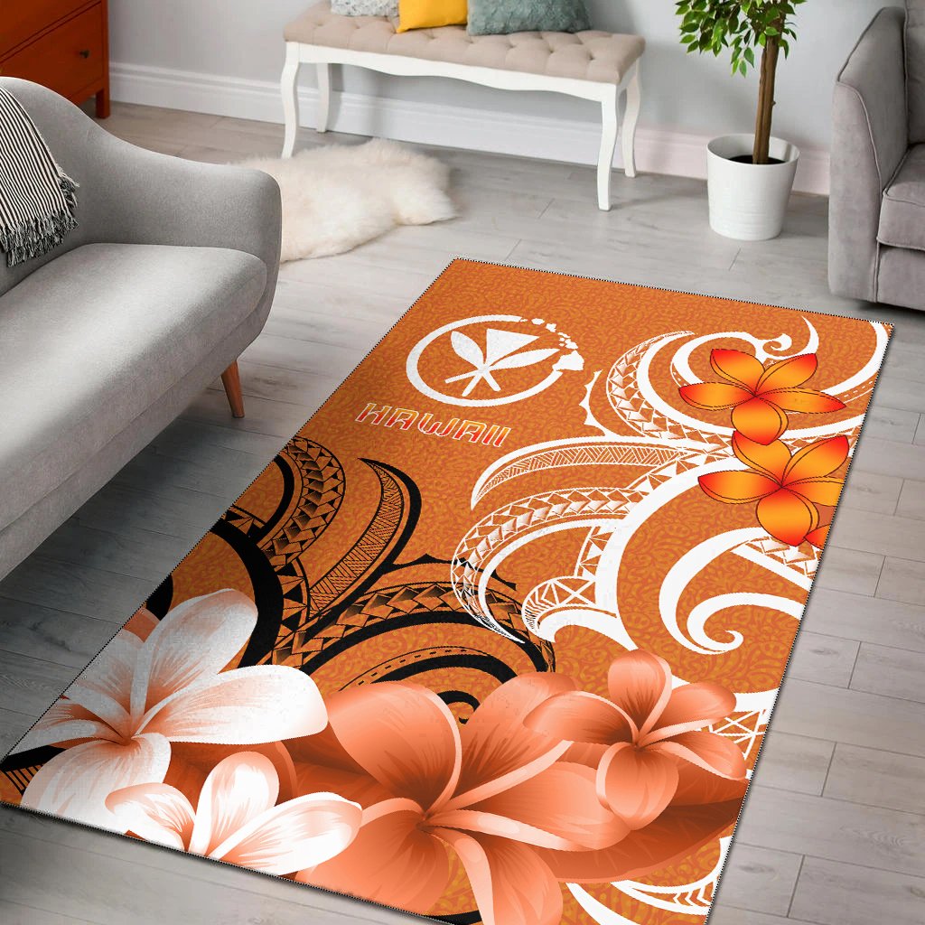 Hawaii Area Rug - Hawaiian Spirit Orange - Polynesian Pride