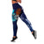 American Samoa Polynesian Leggings - Blue Polynesian Eagle Blue - Polynesian Pride