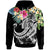 Fiji Polynesian Hoodie Summer Plumeria (Black) Unisex Black - Polynesian Pride