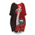 Samoa Polynesian Batwing Pocket Dress - Hibiscus With Coat Of Arm Women Black - Polynesian Pride