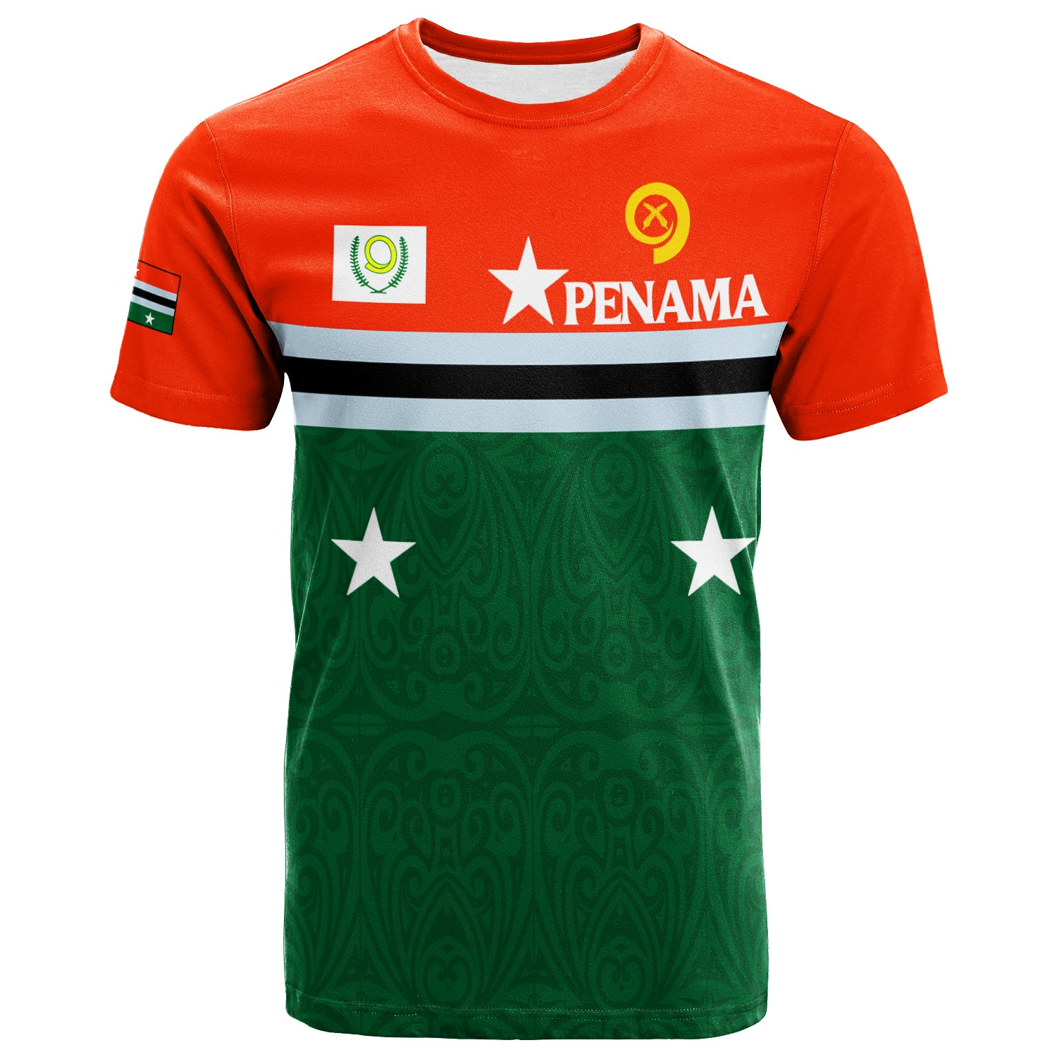 Vanuatu Penama Province T Shirt Flag Style Custom LT12 Unisex Green - Polynesian Pride