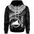 Tokelau Polynesian Hoodie Tokelau Waves (White) Unisex White - Polynesian Pride