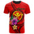 Hawaii Polynesian T Shirt Floral With Seal Red Unisex Red - Polynesian Pride