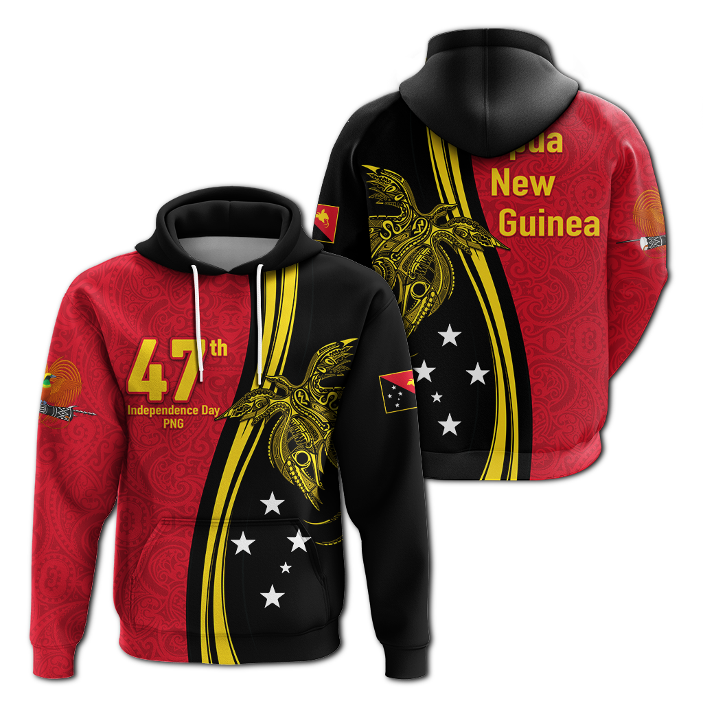 Papua New Guinea Independence Anniversary Polynesian Tribal Hoodie LT12 Hoodie Black - Polynesian Pride