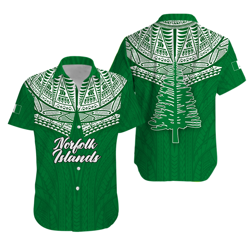 Norfolk Islands Pine Tree Hawaiian Shirt - LT12 Unisex Green - Polynesian Pride