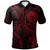 Tahiti Custom Polo Shirt Red Turtle Unisex Red - Polynesian Pride