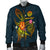 Polynesian Tahiti Personalised Men's Bomber Jacket - Legend of Tahiti (Blue) - Polynesian Pride