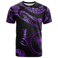 Chuuk Micronesia T Shirt Polynesian Tattoo Purple Version Unisex Purple - Polynesian Pride