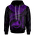 Tokelau Polynesian Hoodie Tokelau Waves (Purple) Unisex Purple - Polynesian Pride