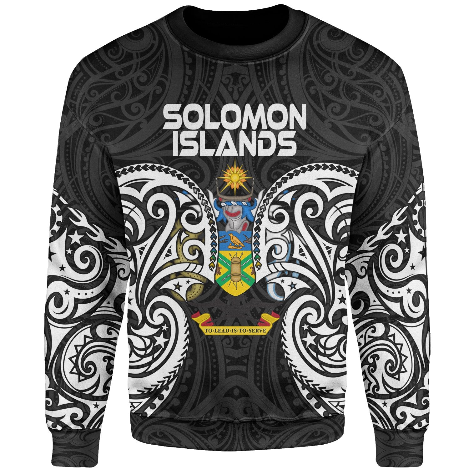 Solomon Islands Polynesian Sweater - Spirit Style White Unisex White - Polynesian Pride