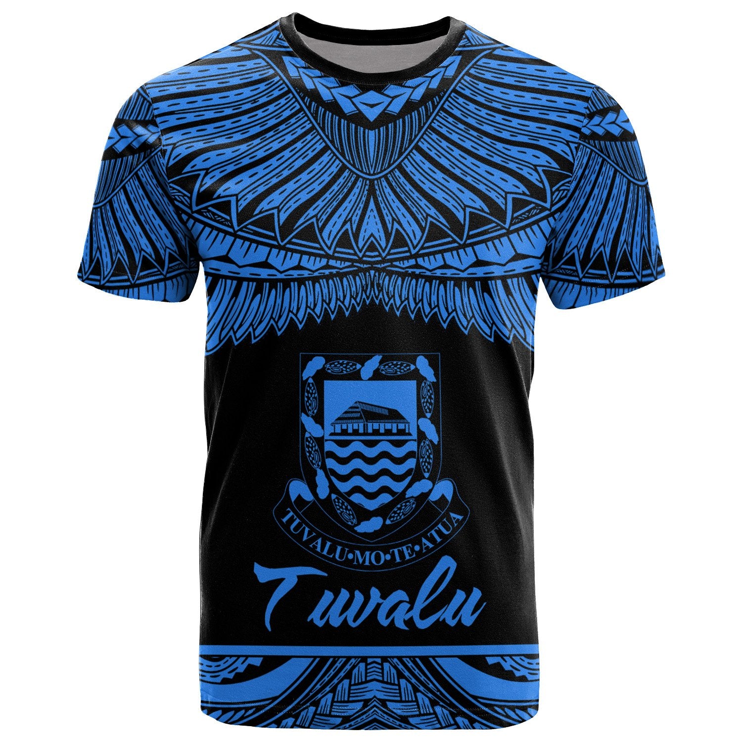 Tuvalu Polynesian T Shirt Tuvaluan Pride Blue Version Unisex Blue - Polynesian Pride