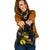 New Caledonia Polynesian Shoulder Handbag - Plumeria Tribal One Size Black - Polynesian Pride