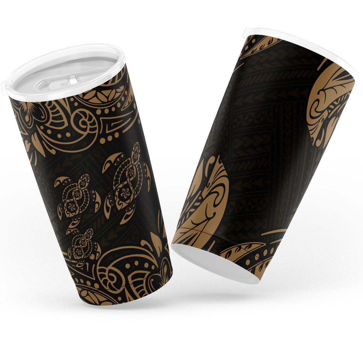 Polynesian Tumbler - Gold Sea Turtle - Polynesian Pride