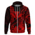 Custom Kakau Polynesian Tribal Hawaiian Turtle with Kanaka Maoli Red Hoodie LT9 - Polynesian Pride