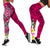 Tahiti Legging - Turtle Plumeria (Pink) Pink - Polynesian Pride