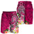 Tahiti Men's Shorts - Turtle Plumeria (Pink) - Polynesian Pride