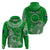 Custom Rarotonga Cook Islands Polynesian Turtle Art Hoodie LT14 Pullover Hoodie Green - Polynesian Pride