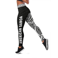 American Samoa 2nd Leggings (White) A6 - Polynesian Pride