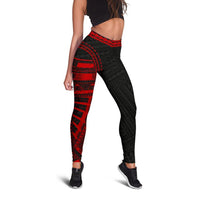 Micronesia Rising Leggings (Red) A16 - Polynesian Pride