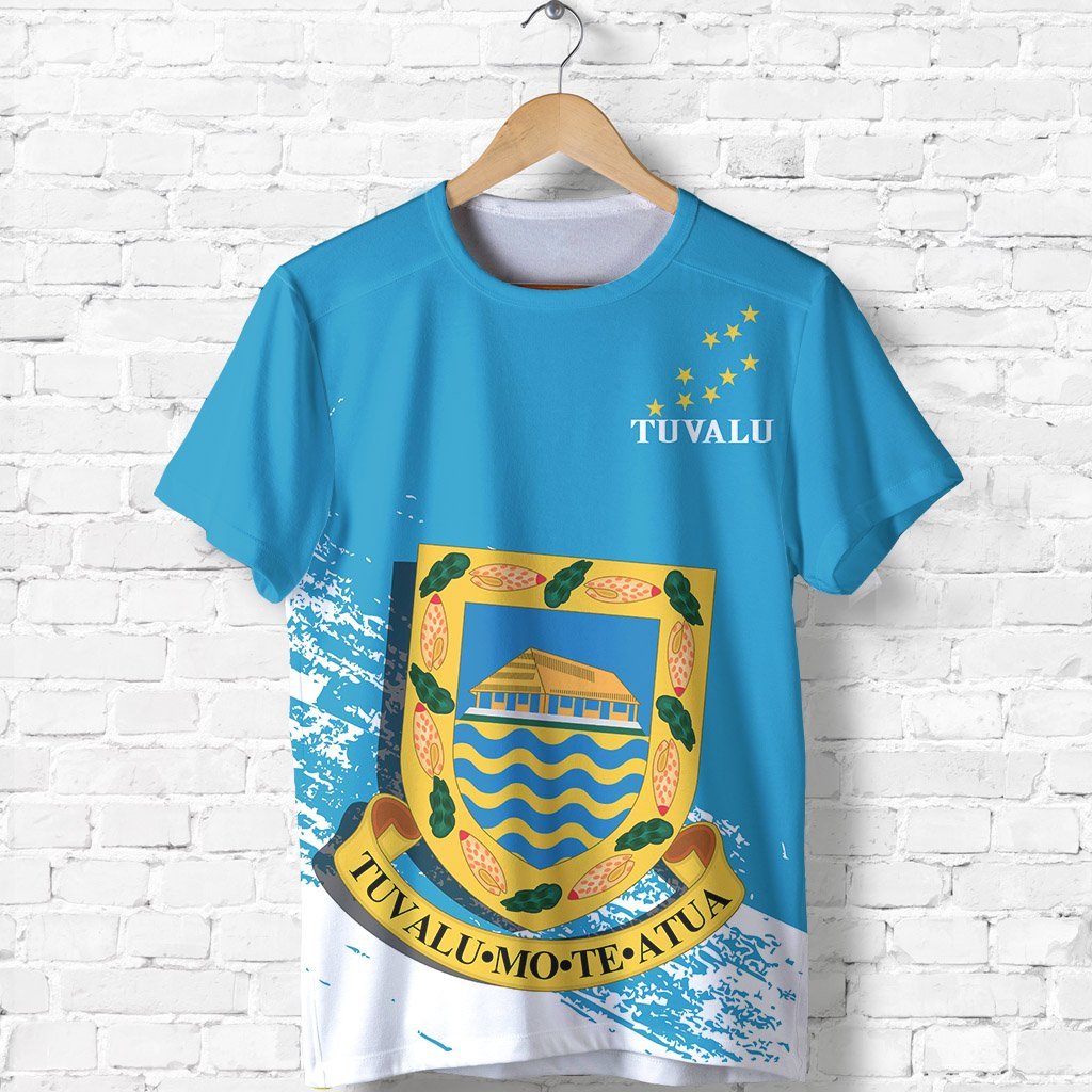 Tuvalu T Shirt Tuvaluan Flag Coat of Arms Special Unisex Blue - Polynesian Pride