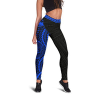 American Samoa 2nd Leggings (Blue) A6 - Polynesian Pride