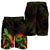 American Samoa Polynesian Men's Shorts - Turtle With Blooming Hibiscus Reggae - Polynesian Pride